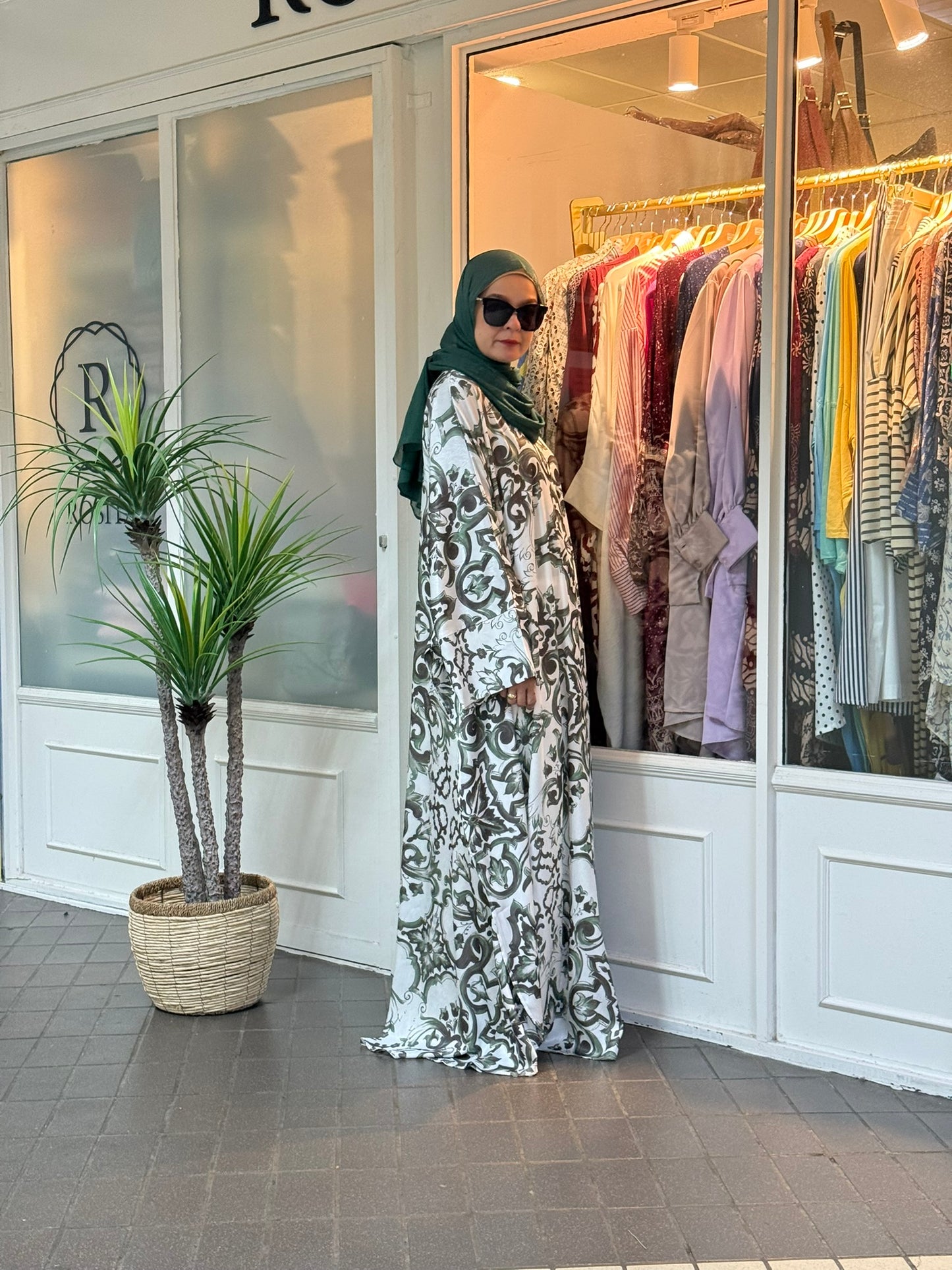 Layla Kaftan in LK02 Sage Batik (NEW!)