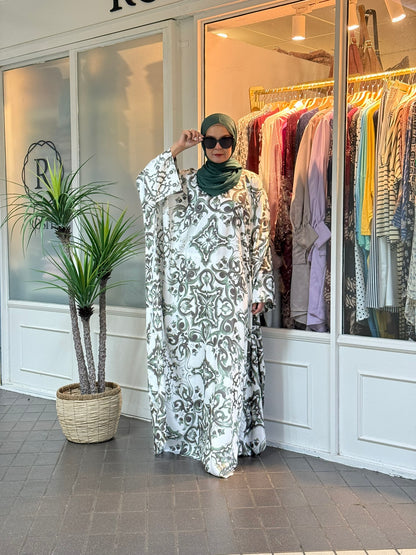 Layla Kaftan in LK02 Sage Batik (NEW!)