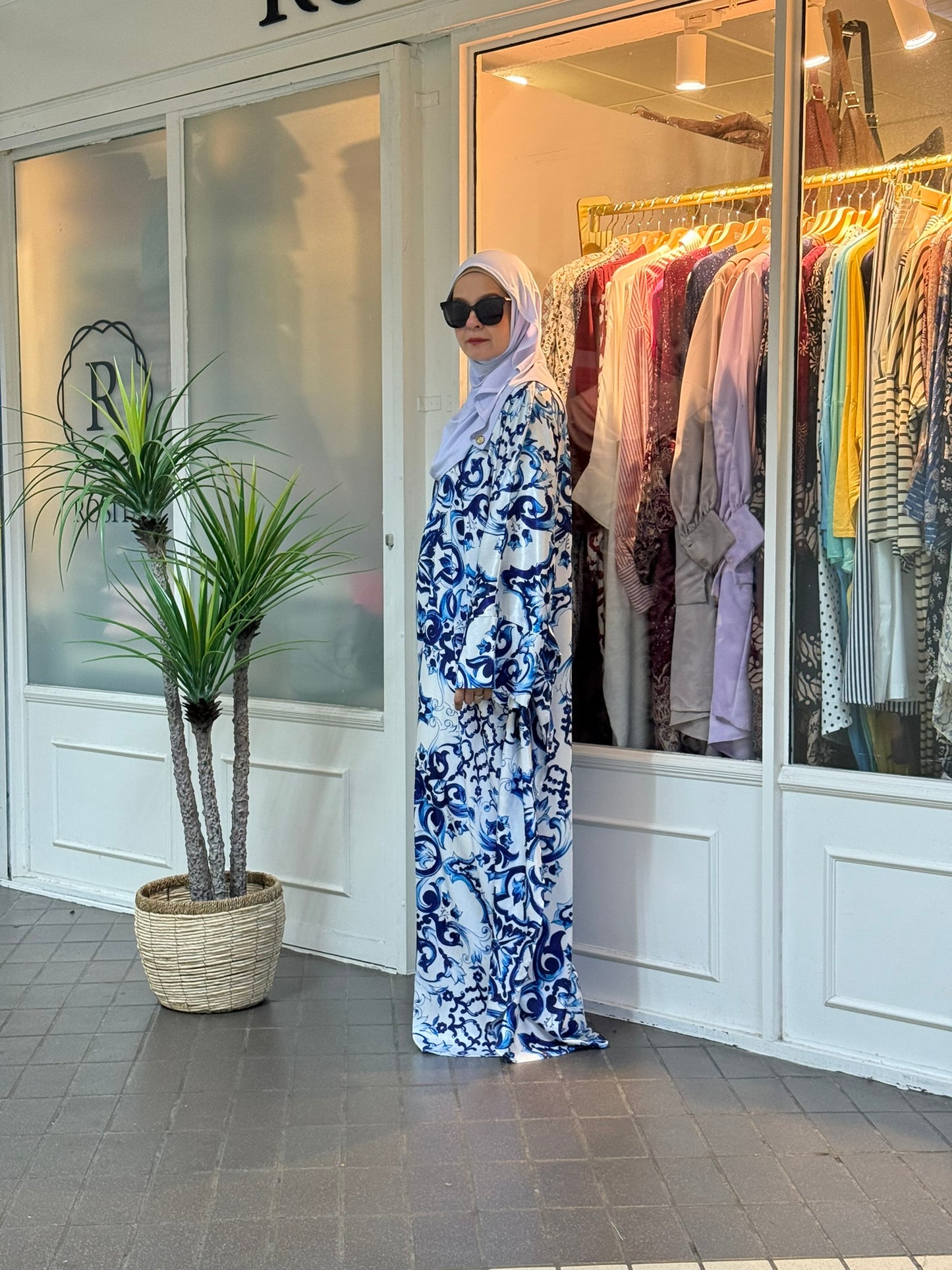 Layla Kaftan in LK03 Blue Batik (NEW!)