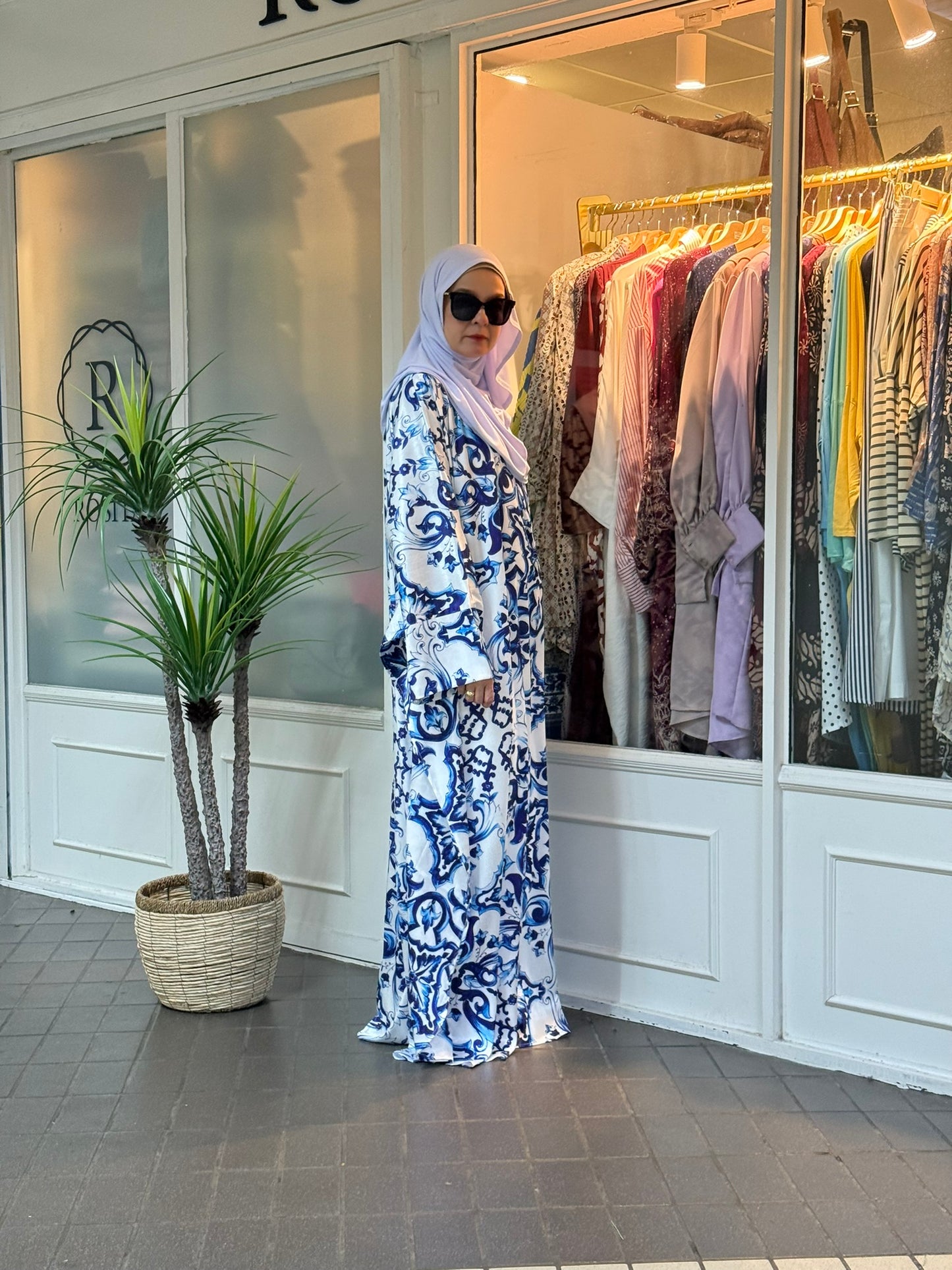Layla Kaftan in LK03 Blue Batik (NEW!)