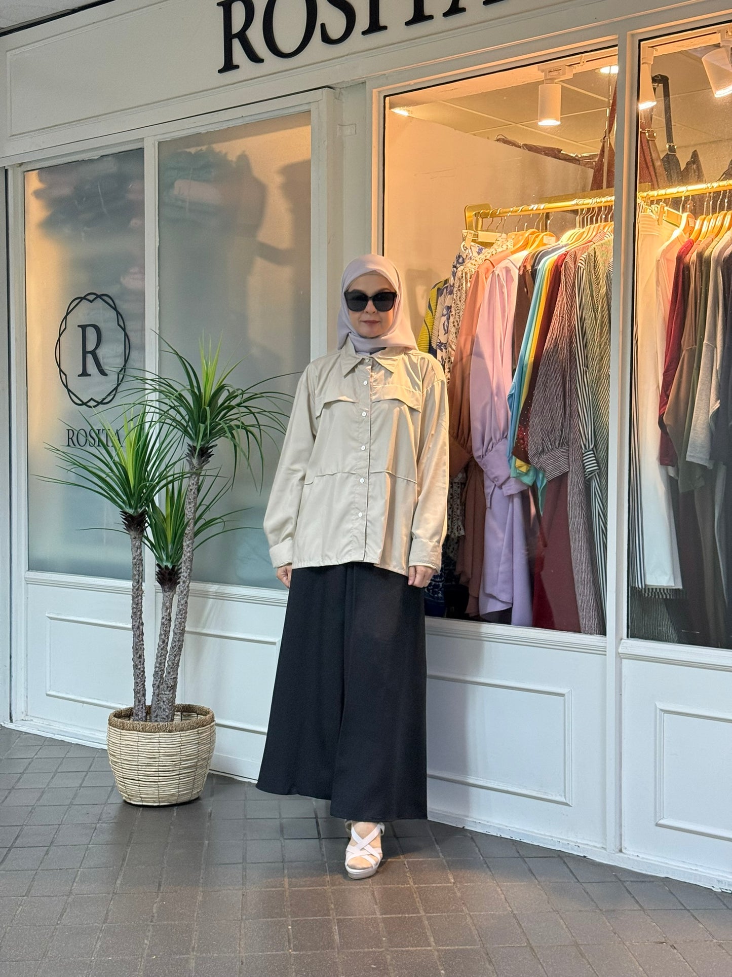 Neeja Blouse with Pocket in Latte (NEW!)