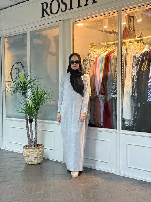 Alina Batwing Dress in Light Grey (NEW!)