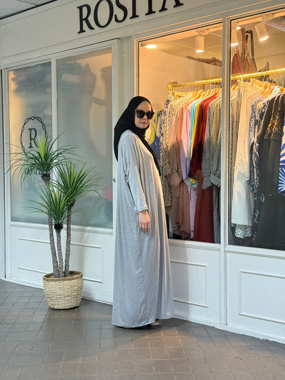 Alina Batwing Dress in Light Grey (NEW!)
