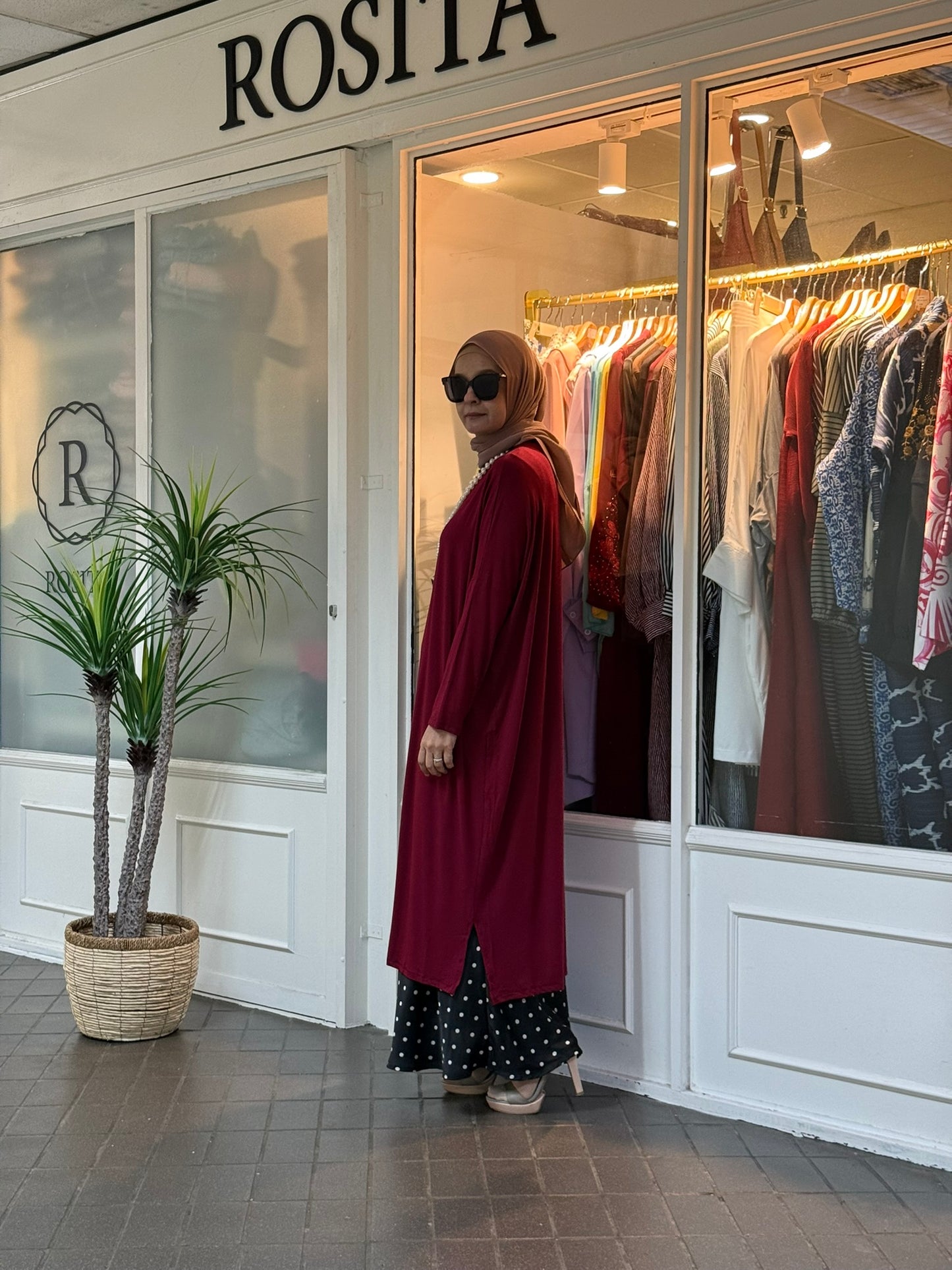 Yuna Batwing Tunic in Maroon (NEW!)