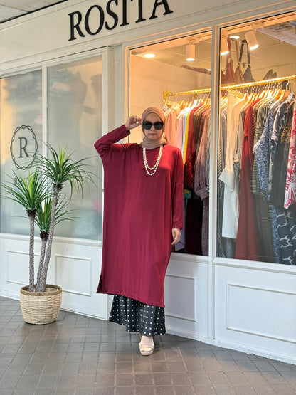 Yuna Batwing Tunic in Maroon (NEW!)