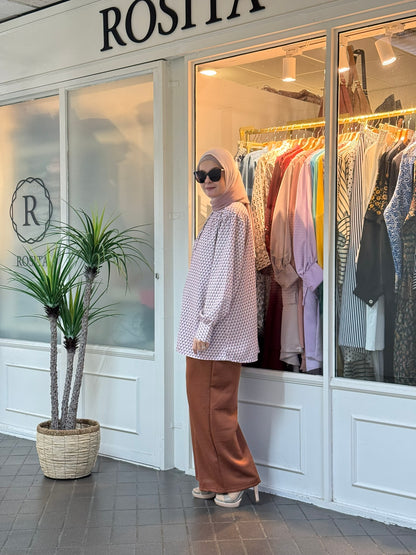 Lula Buttoned Down Blouse in Mauve (NEW!)