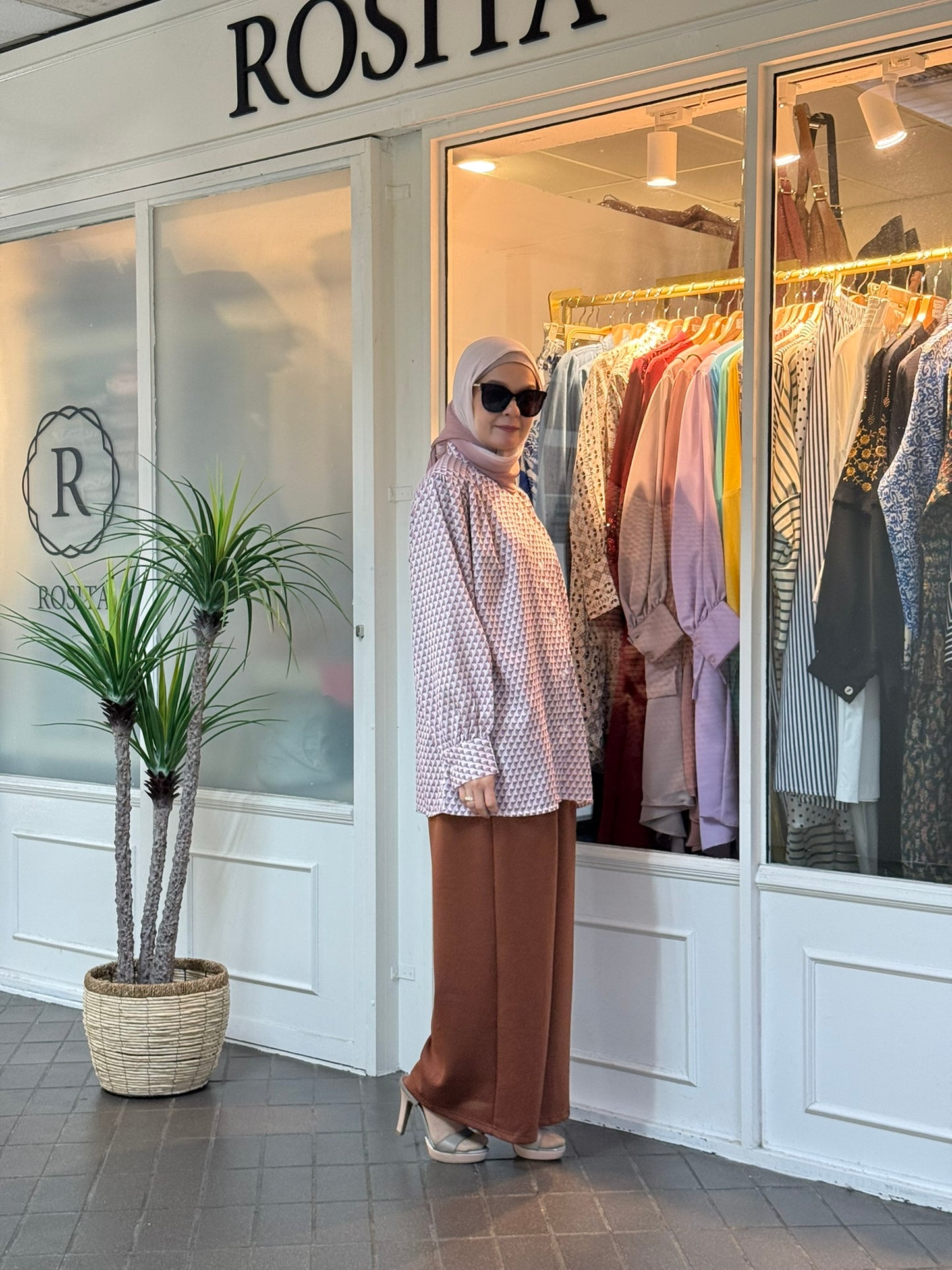 Lula Buttoned Down Blouse in Mauve (NEW!)
