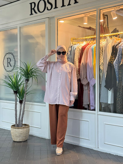 Lula Buttoned Down Blouse in Mauve (NEW!)