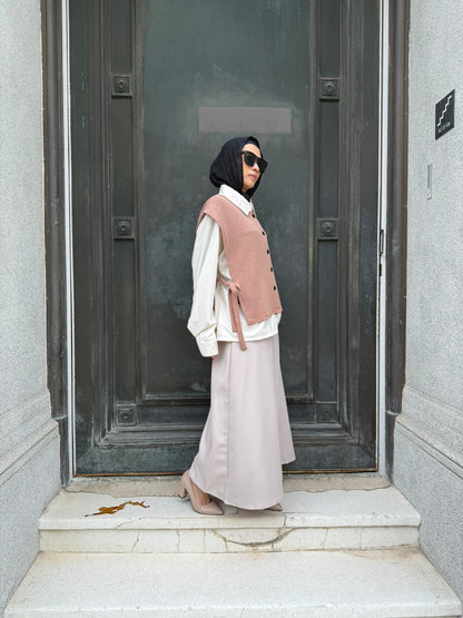 Vera Cotton Knit Vest in Milo (NEW!)