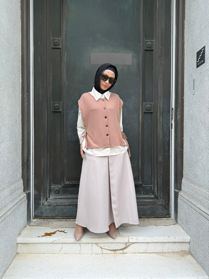 Vera Cotton Knit Vest in Milo (NEW!)