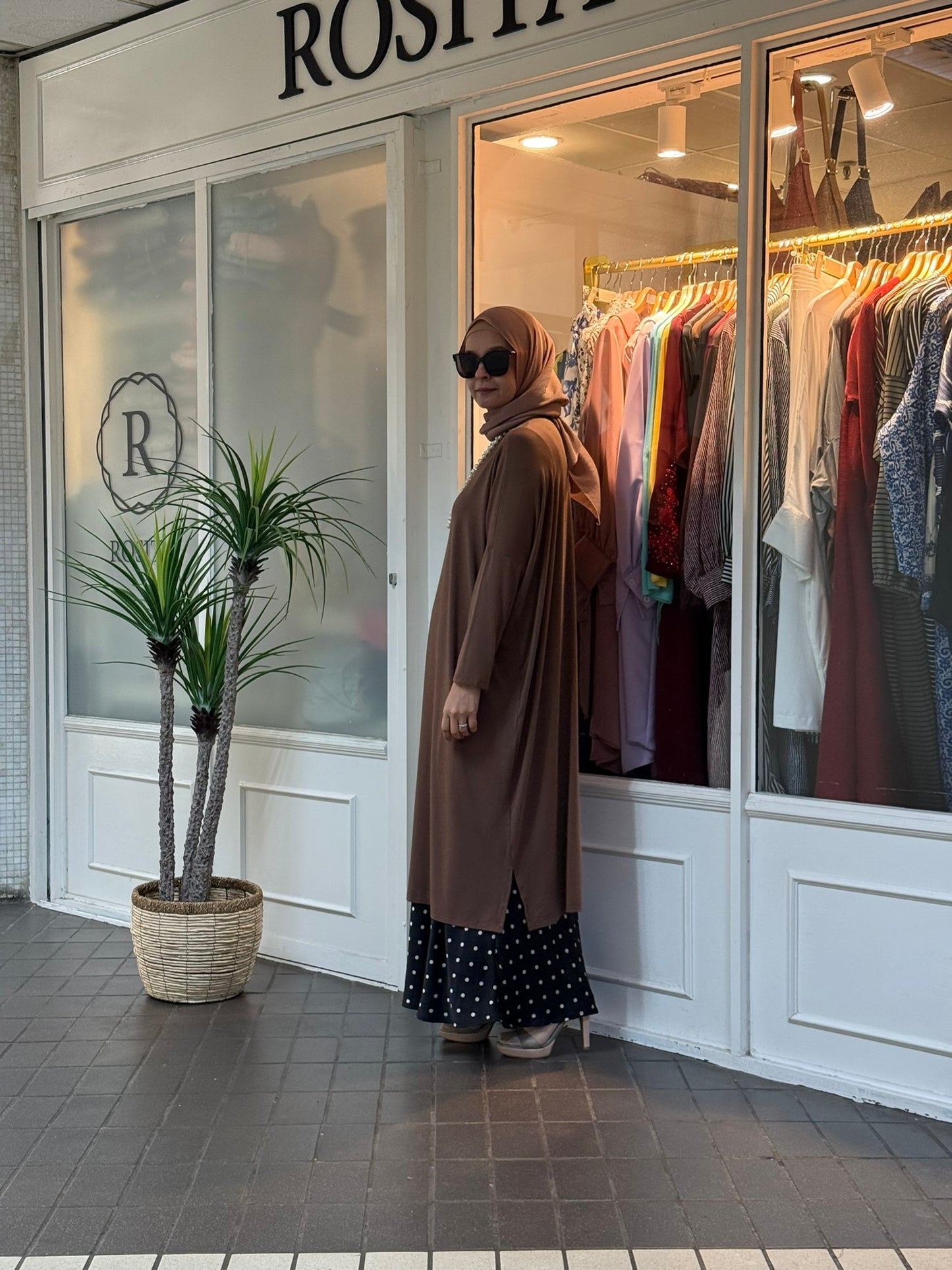 Yuna Batwing Tunic in Mocha (NEW!)