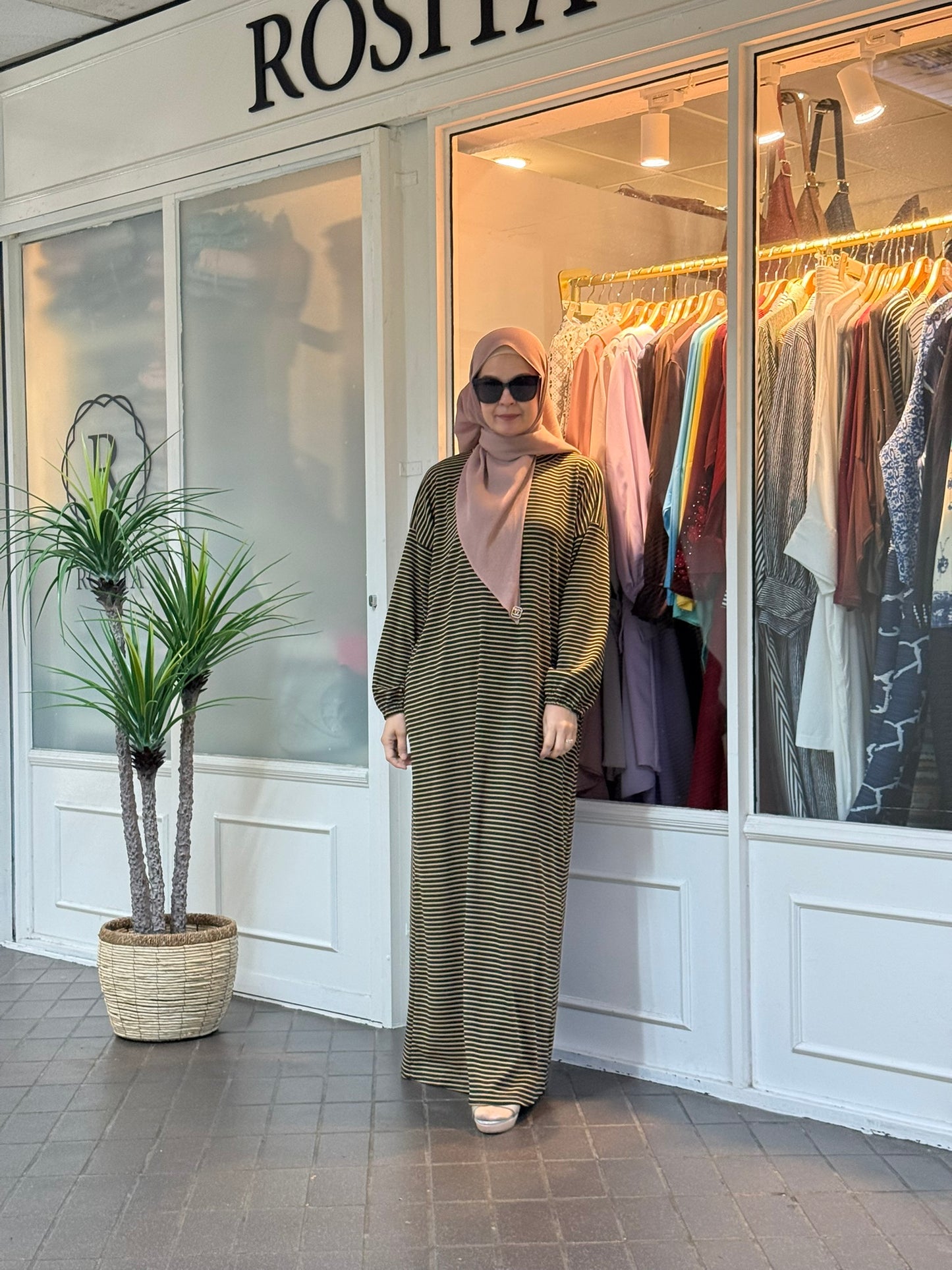 Mika Striped Dress in Mustard (NEW!)