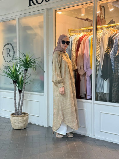 Sofea Long Tunic in Mustard Stripes (NEW!)