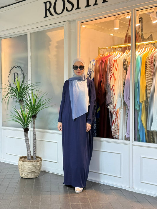 Alina Batwing Dress in Navy Blue (NEW!)