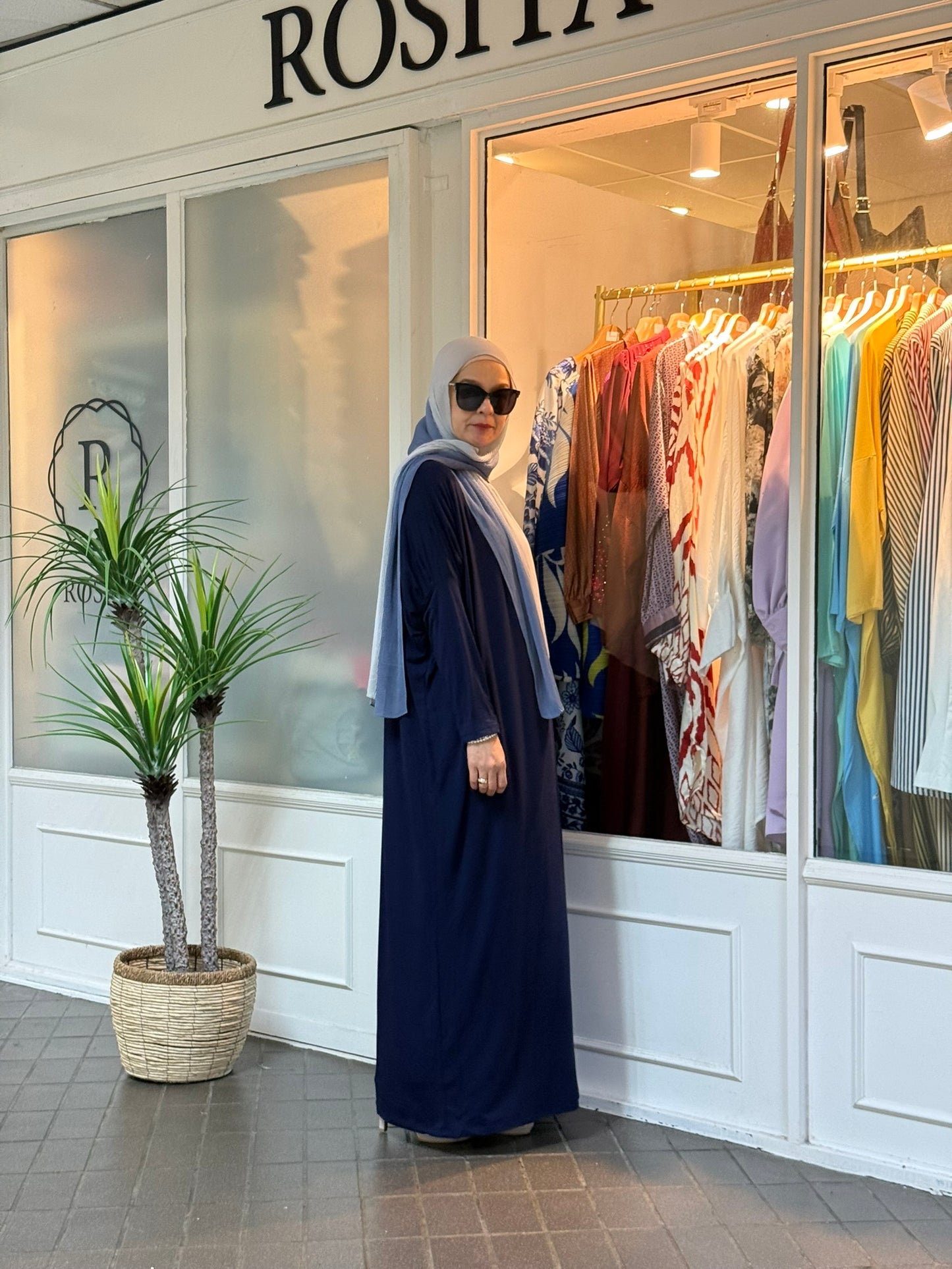 Alina Batwing Dress in Navy Blue (NEW!)