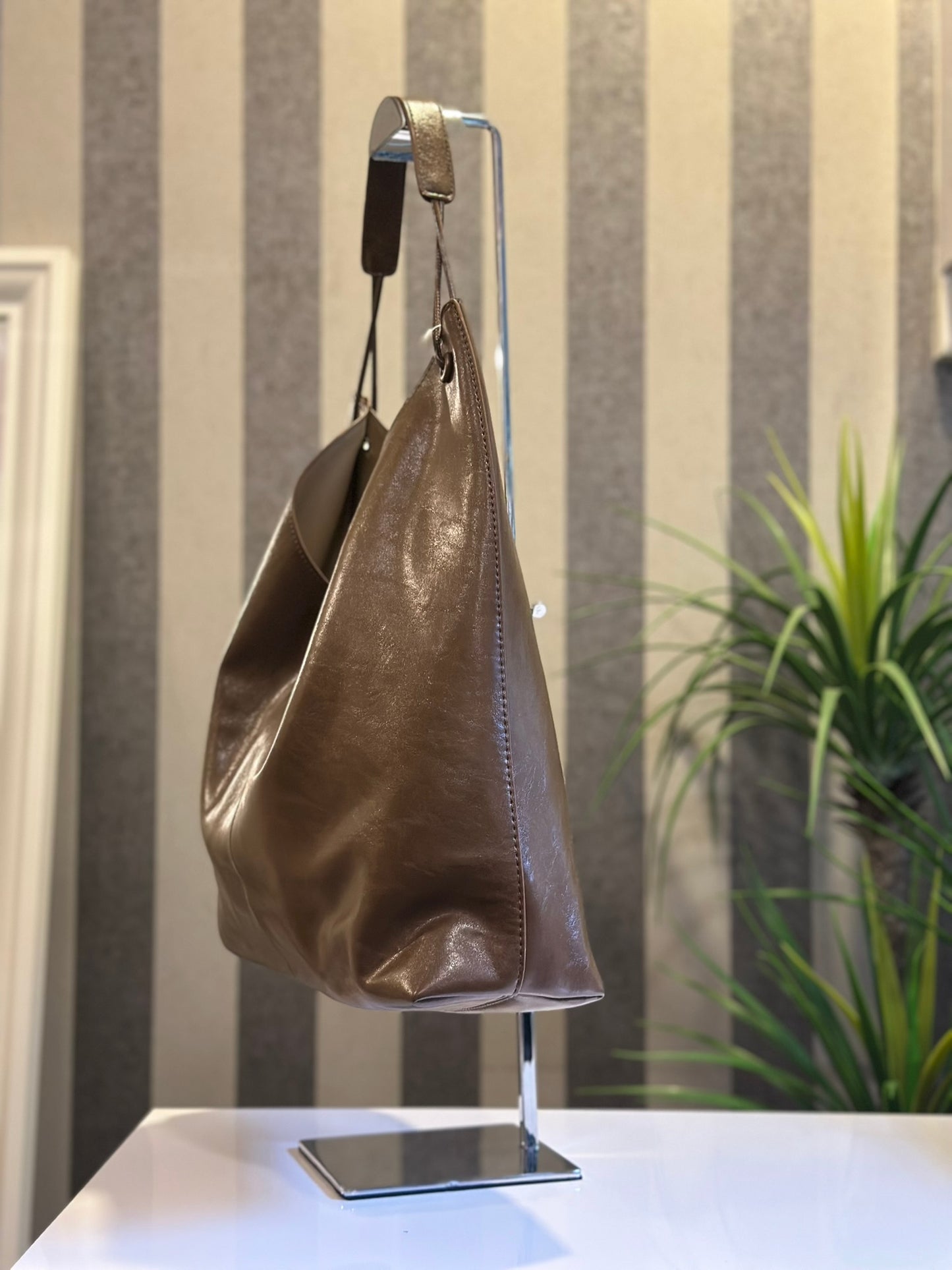 Netta Hobo Bag in Brown (NEW!)