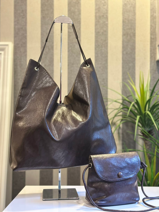 Netta Hobo Bag in Espresso (NEW!)