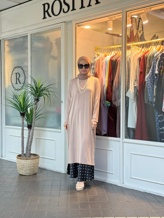 Yuna Batwing Tunic in Nude (NEW!)