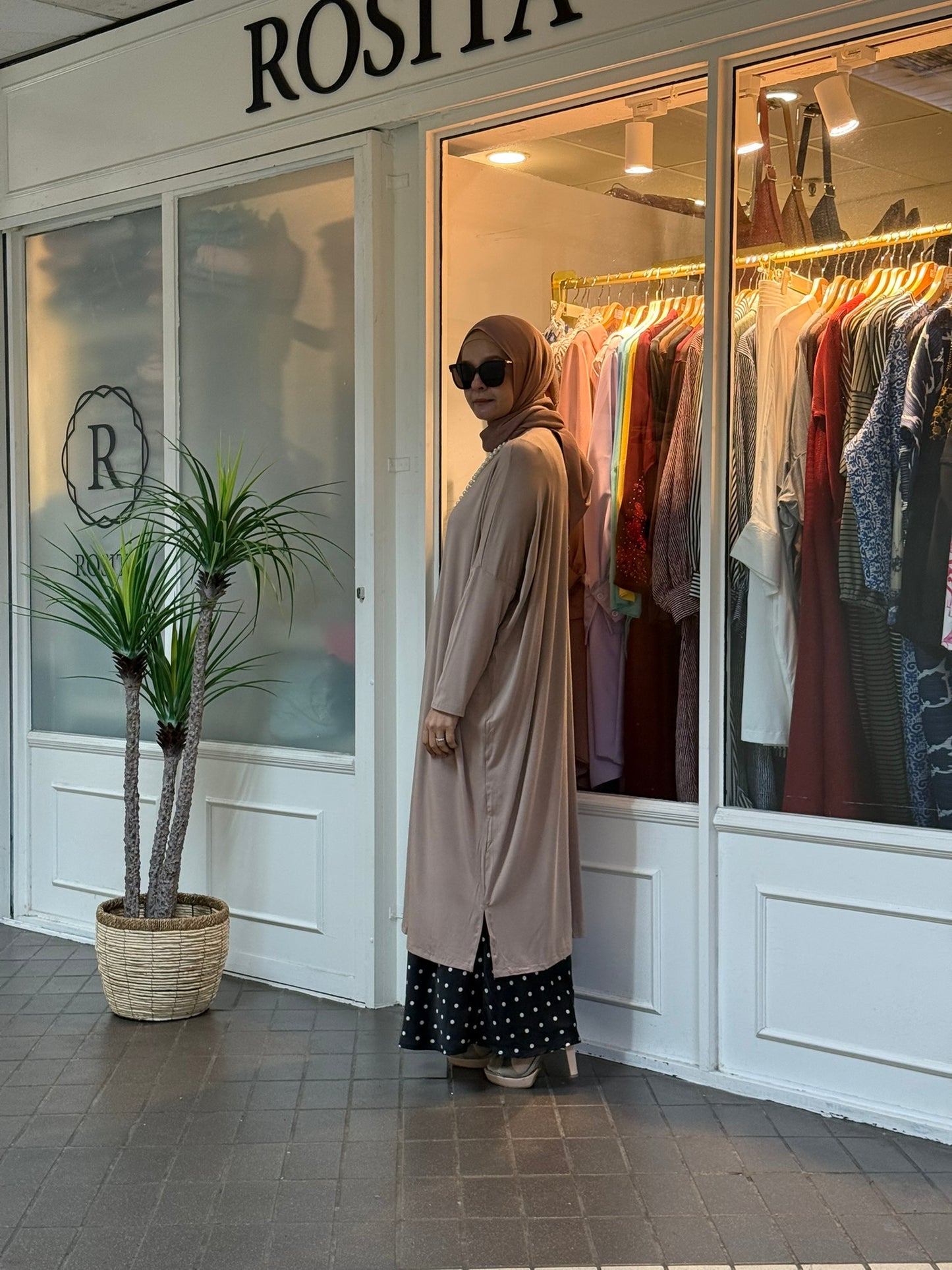 Yuna Batwing Tunic in Nude (NEW!)