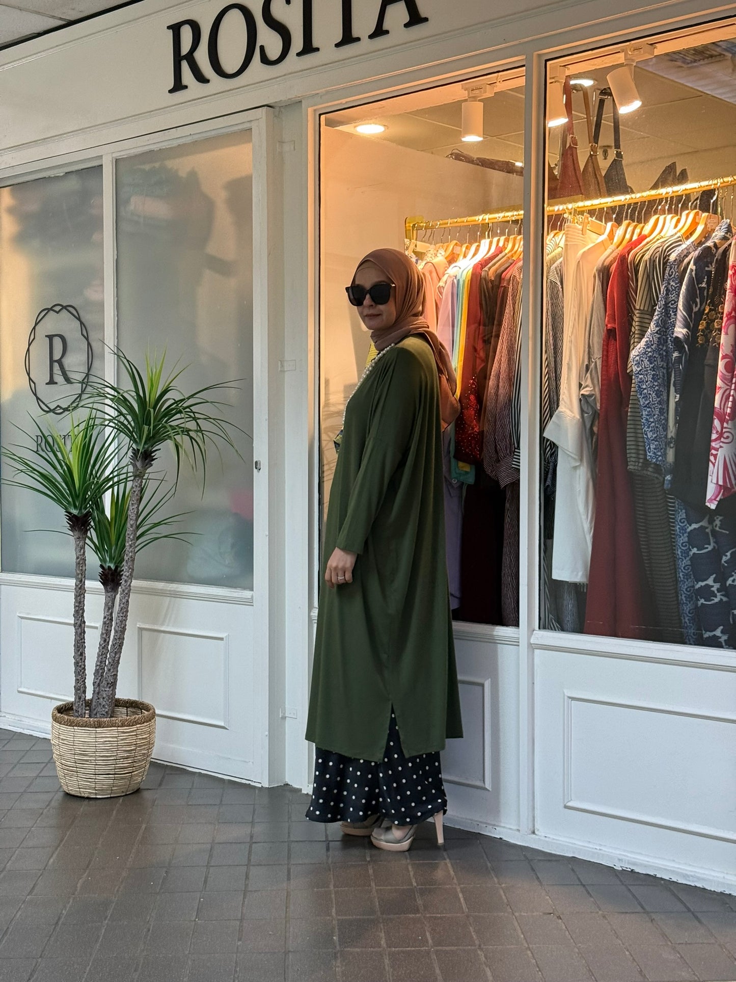 Yuna Batwing Tunic in Olive (NEW!)