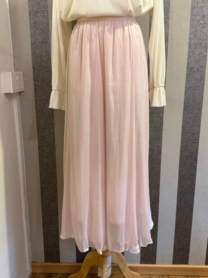 Tamara Shimmer Flowy Skirt in Pastel Pink (NEW!)