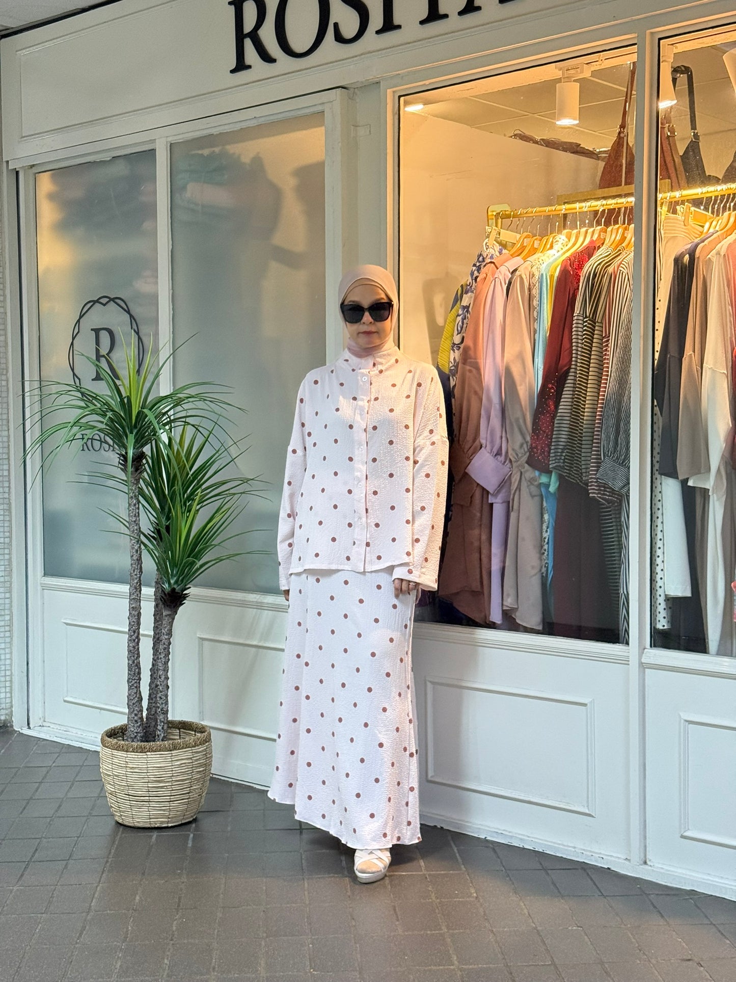 Jelita Polka Dot Co-Ord Set in Pink (NEW!)