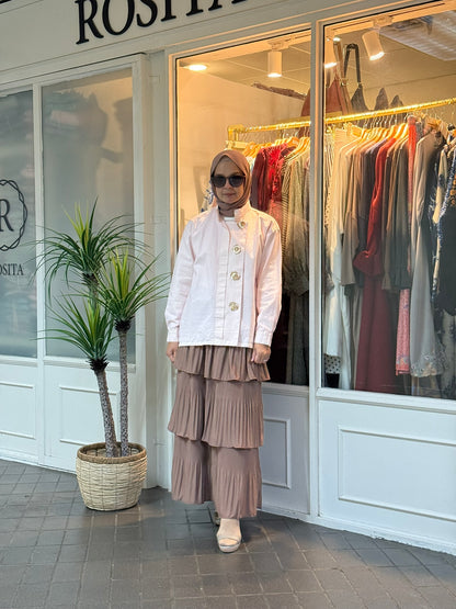 Anna Outerwear Top in Pink (NEW!)