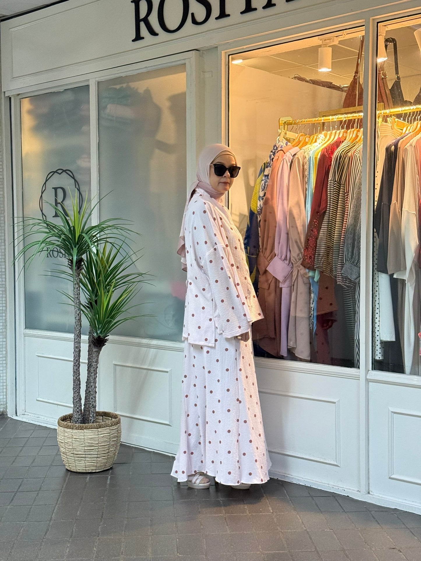 Jelita Polka Dot Co-Ord Set in Pink (NEW!)