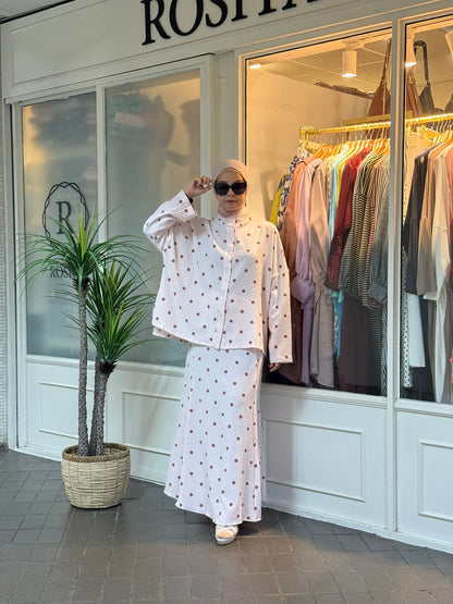 Jelita Polka Dot Co-Ord Set in Pink (NEW!)