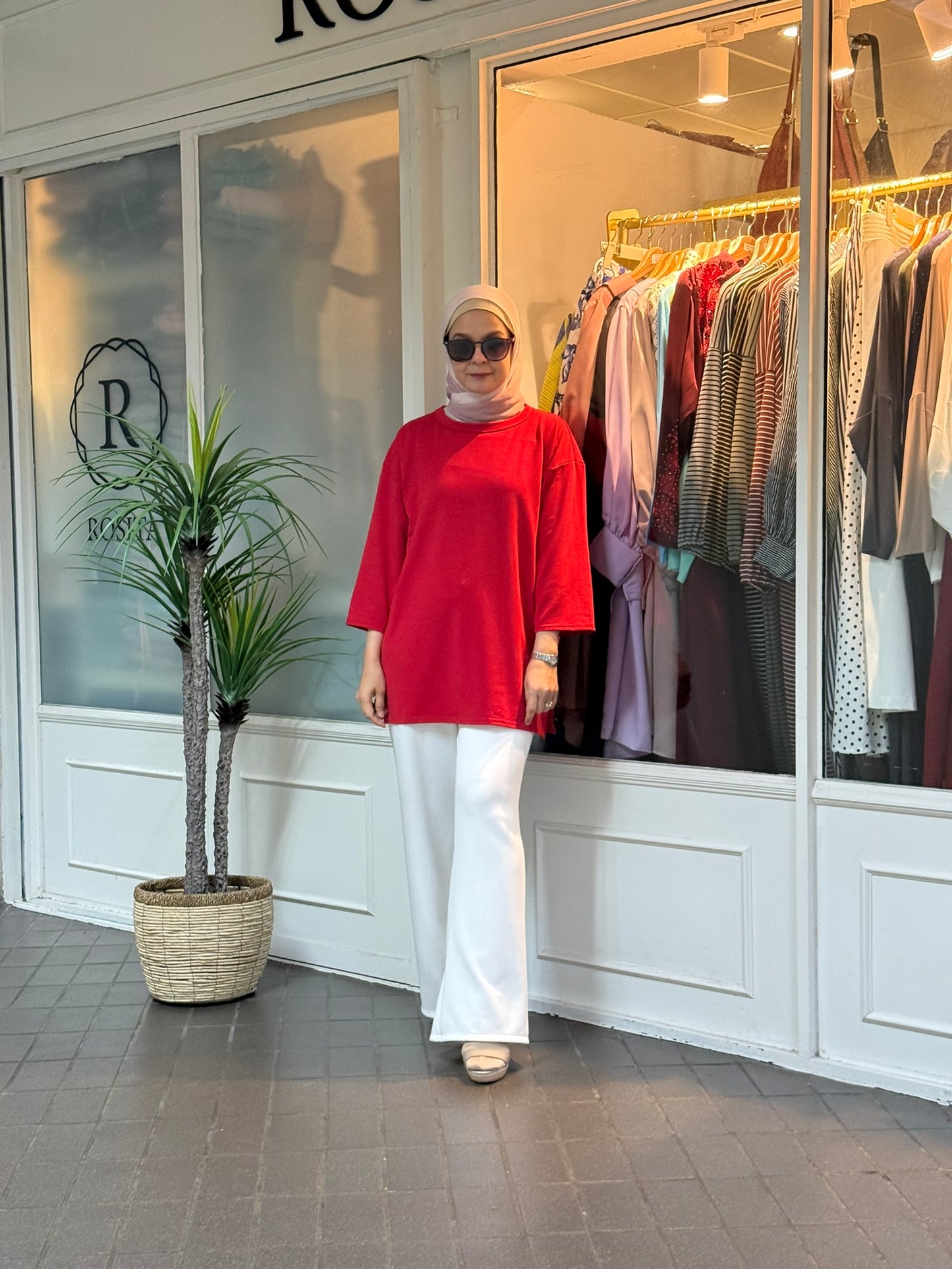 ND 3/4 Top in Red (NEW!)