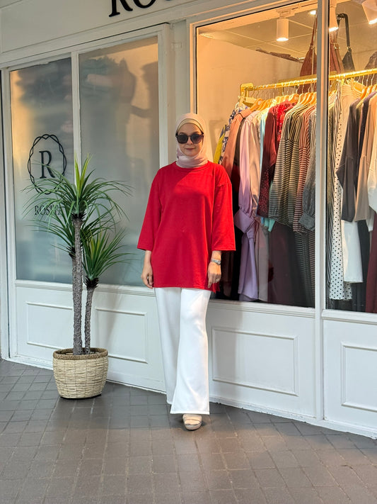ND 3/4 Top in Red (NEW!)