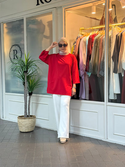 ND 3/4 Top in Red (NEW!)