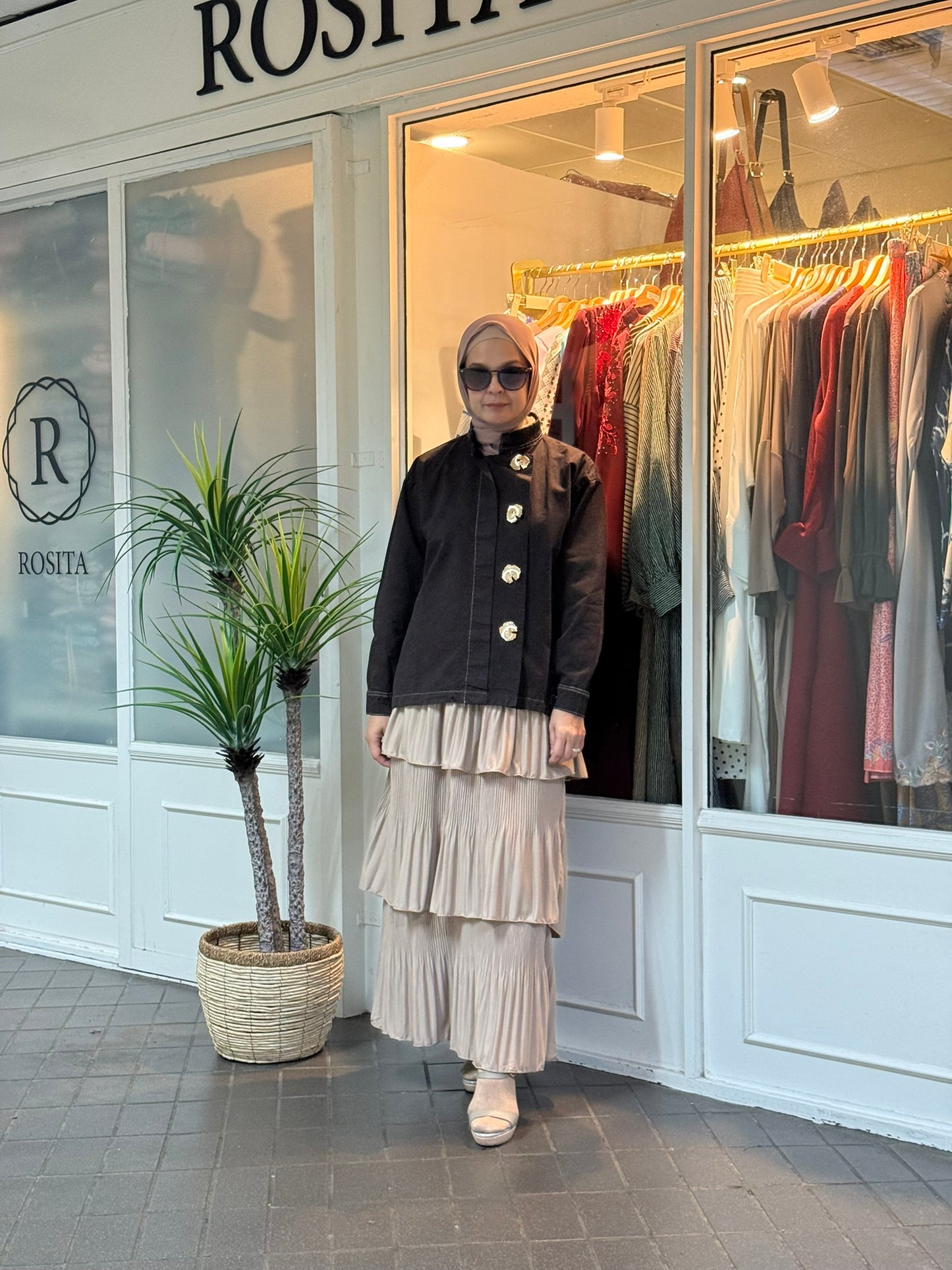 Anna Outerwear Top in Rich Brown (NEW!)