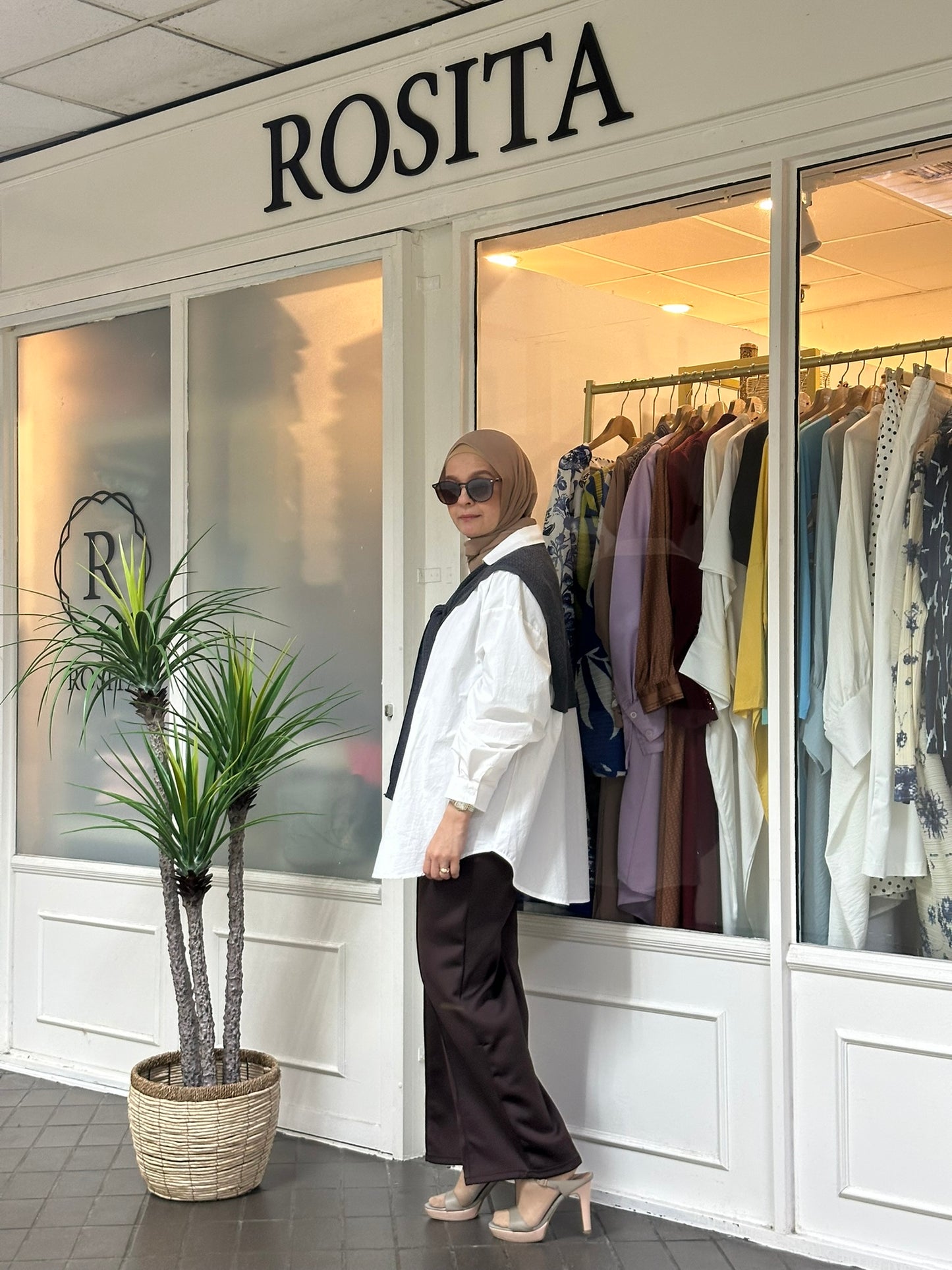Meera Petite Scuba Pants in Rich Brown (NEW!)