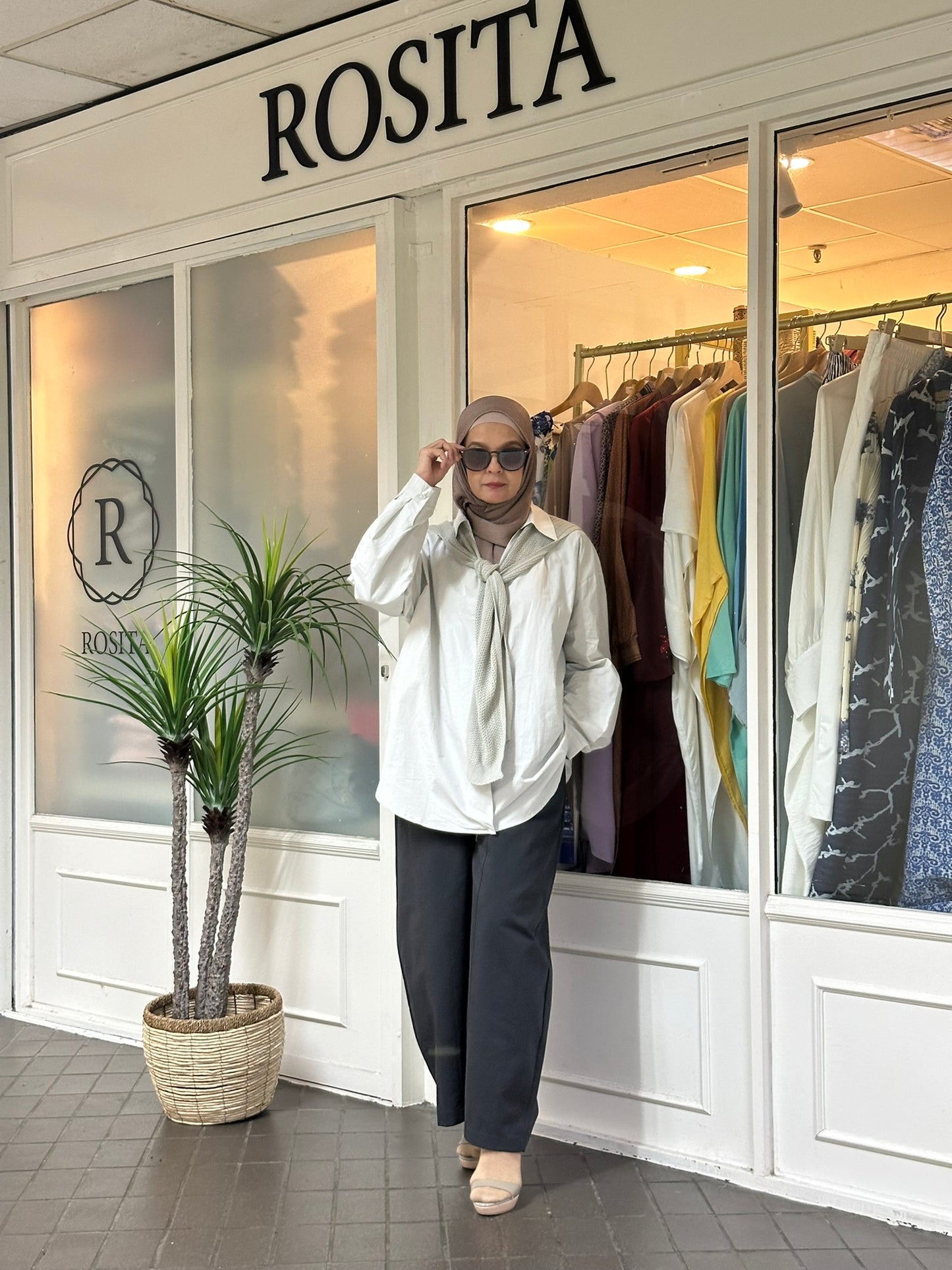 Olivia Blouse in Silver Grey (NEW!)