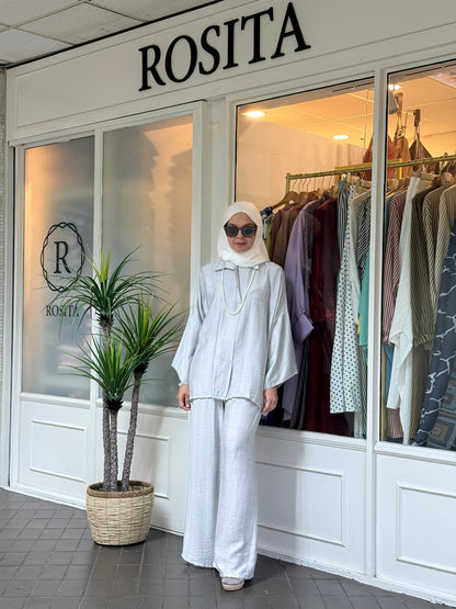Raisa Pants Set in Silver (NEW!)