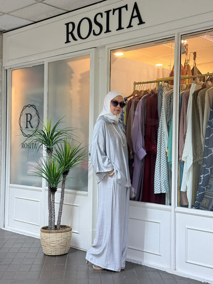 Raisa Pants Set in Silver (NEW!)