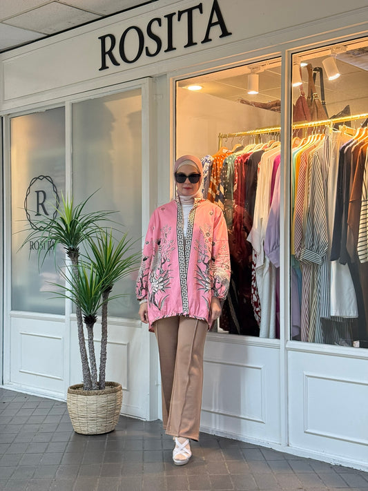Chinta Batik Outerwear in Carnation Pink (NEW!)