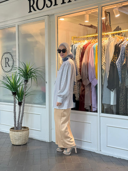 Lula Buttoned Down Blouse in Taupe (NEW!)