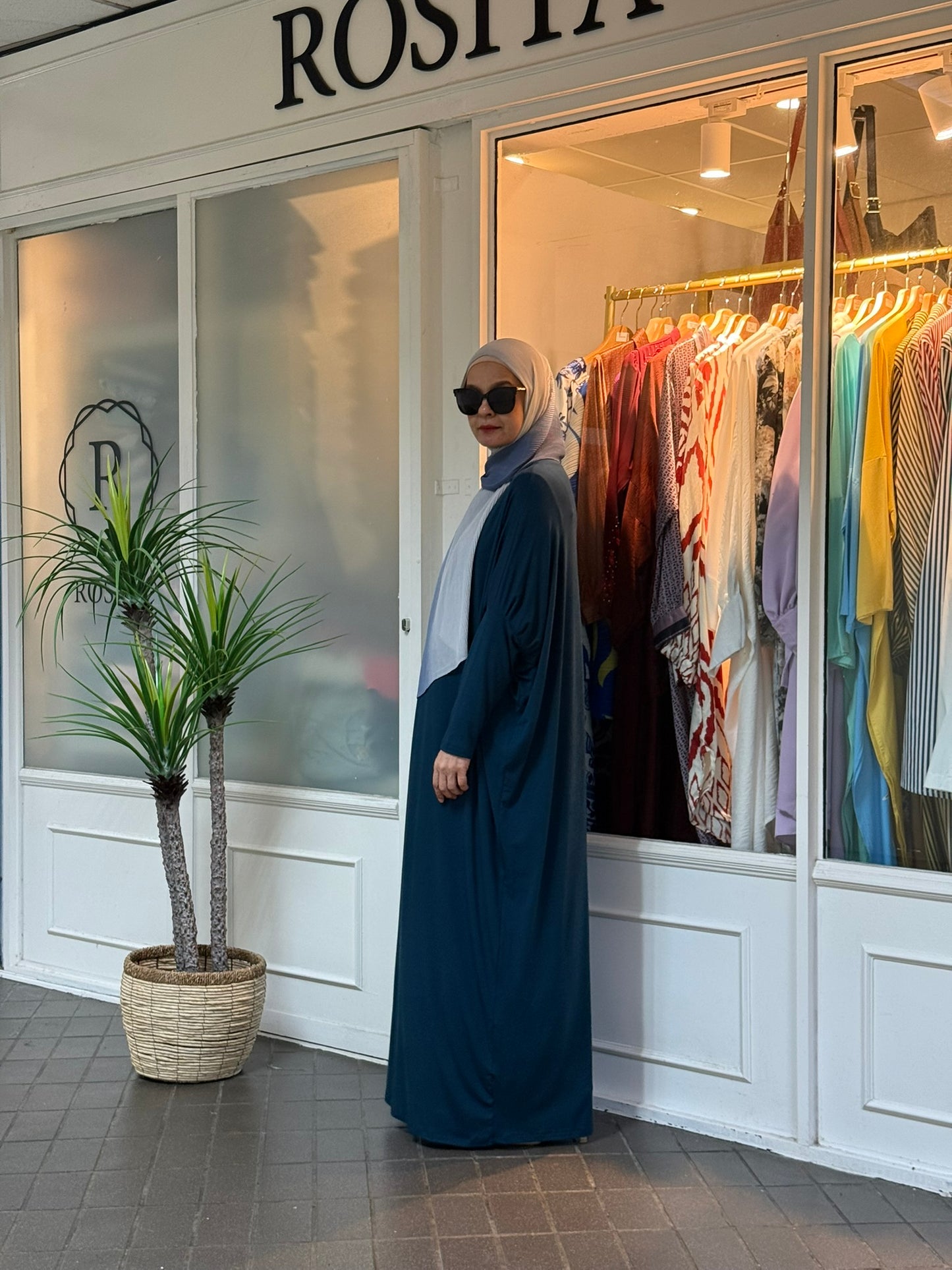 Alina Batwing Dress in Teal (NEW!)