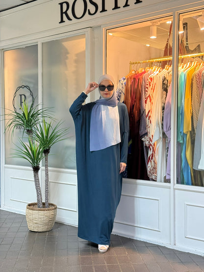 Alina Batwing Dress in Teal (NEW!)