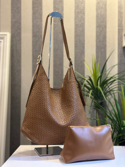 Teega Woven Bag in Camel (NEW!)