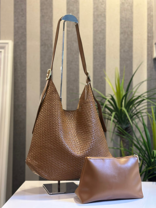 Teega Woven Bag in Camel (NEW!)