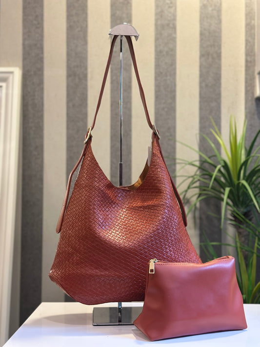 Teega Woven Bag in Sienna (NEW!)