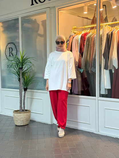 ND 3/4 Top in White (NEW!)