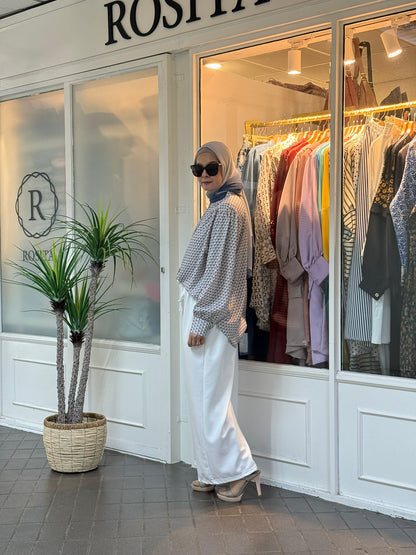 Ciara Drawstring Pants in White (NEW!)