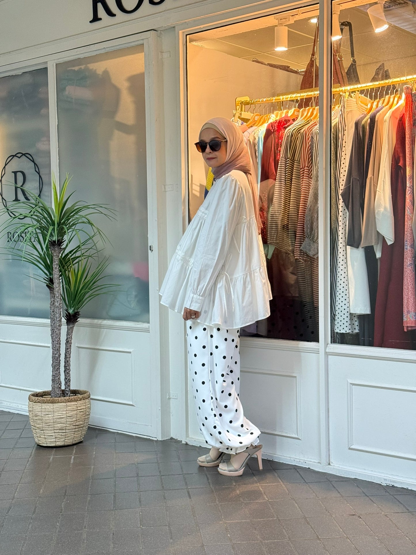 Lucy Asymmetrical Tiered Top in White (NEW!)