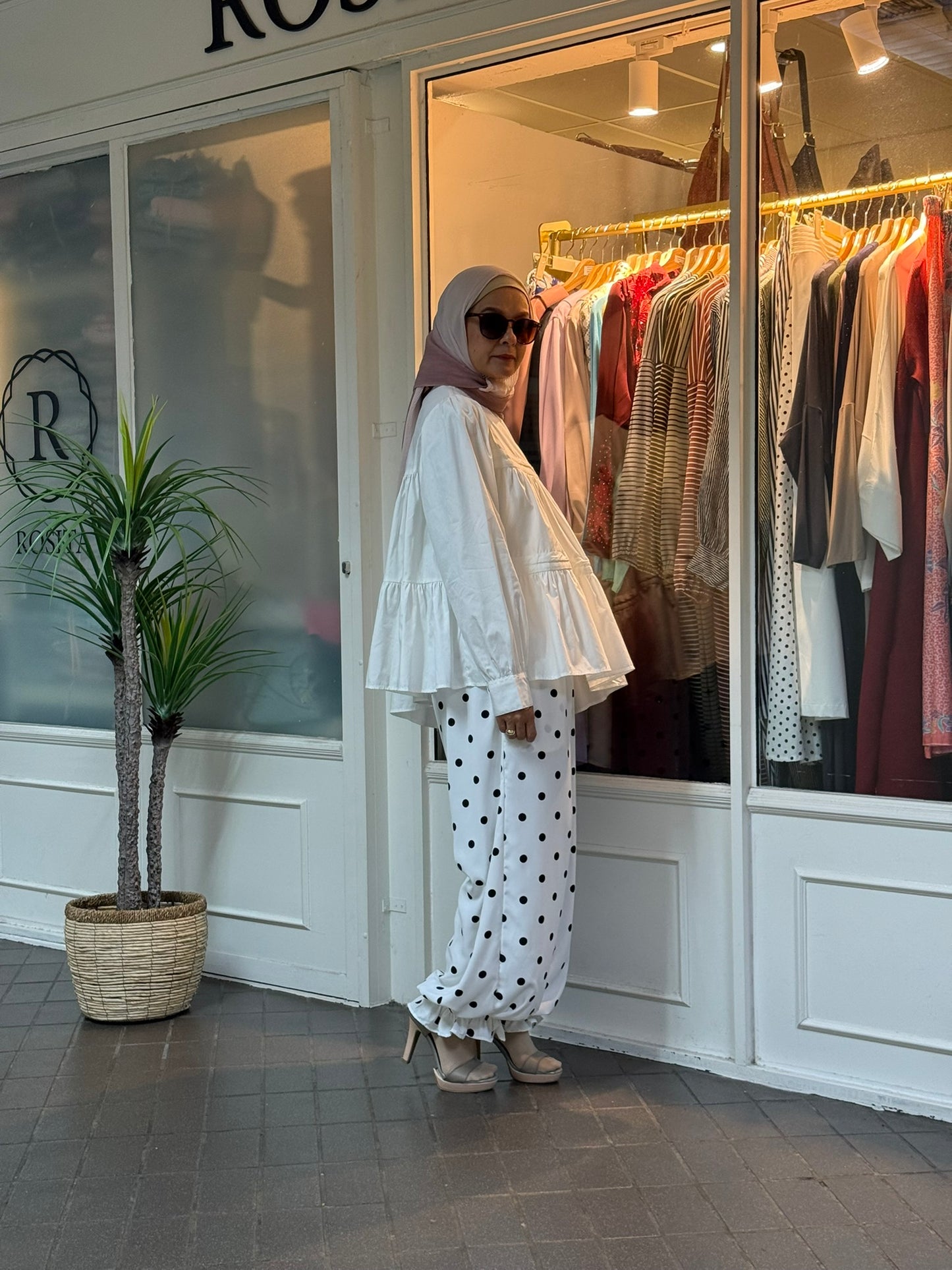 Lucy Asymmetrical Tiered Top in White (NEW!)