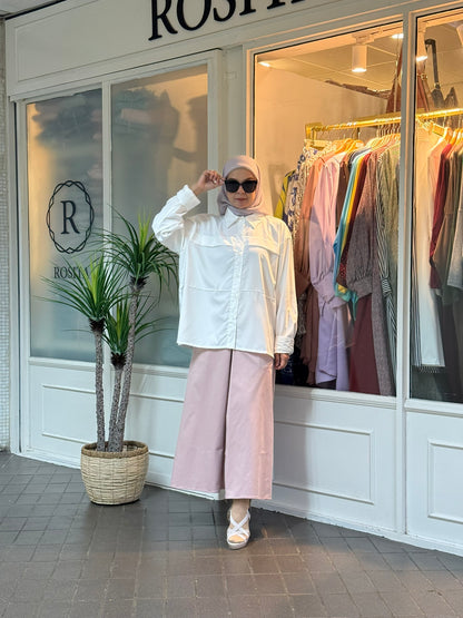 Neeja Blouse with Pocket in White (NEW!)