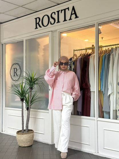 Elise Cotton Ruffles Pants 2.0 in Off White (NEW!)